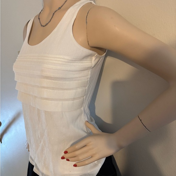 Express Shimmering White Top - Picture 5 of 5